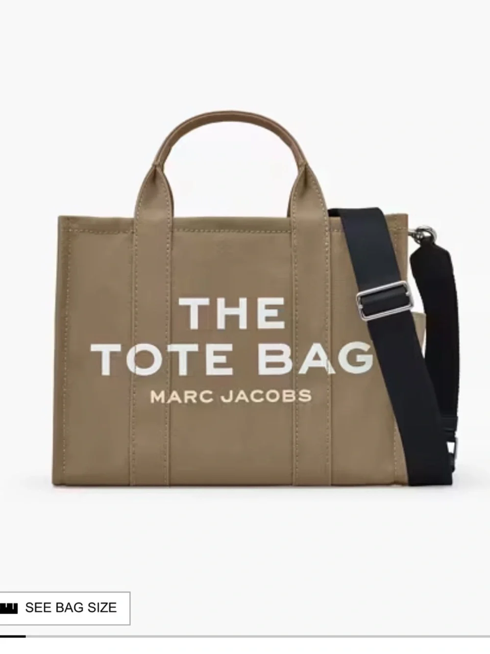Marc Jacobs The Tote Bag Small Canvas Tote in Taupe